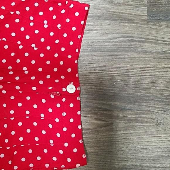 Red polka dot skirt - Picture 2 of 3